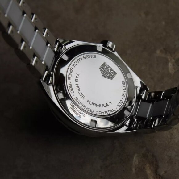 Tag Heuer WBJ141AC.BA0974 Midsize Womens Formula 1 Series Watch White Ceramic - Picture 4 of 16
